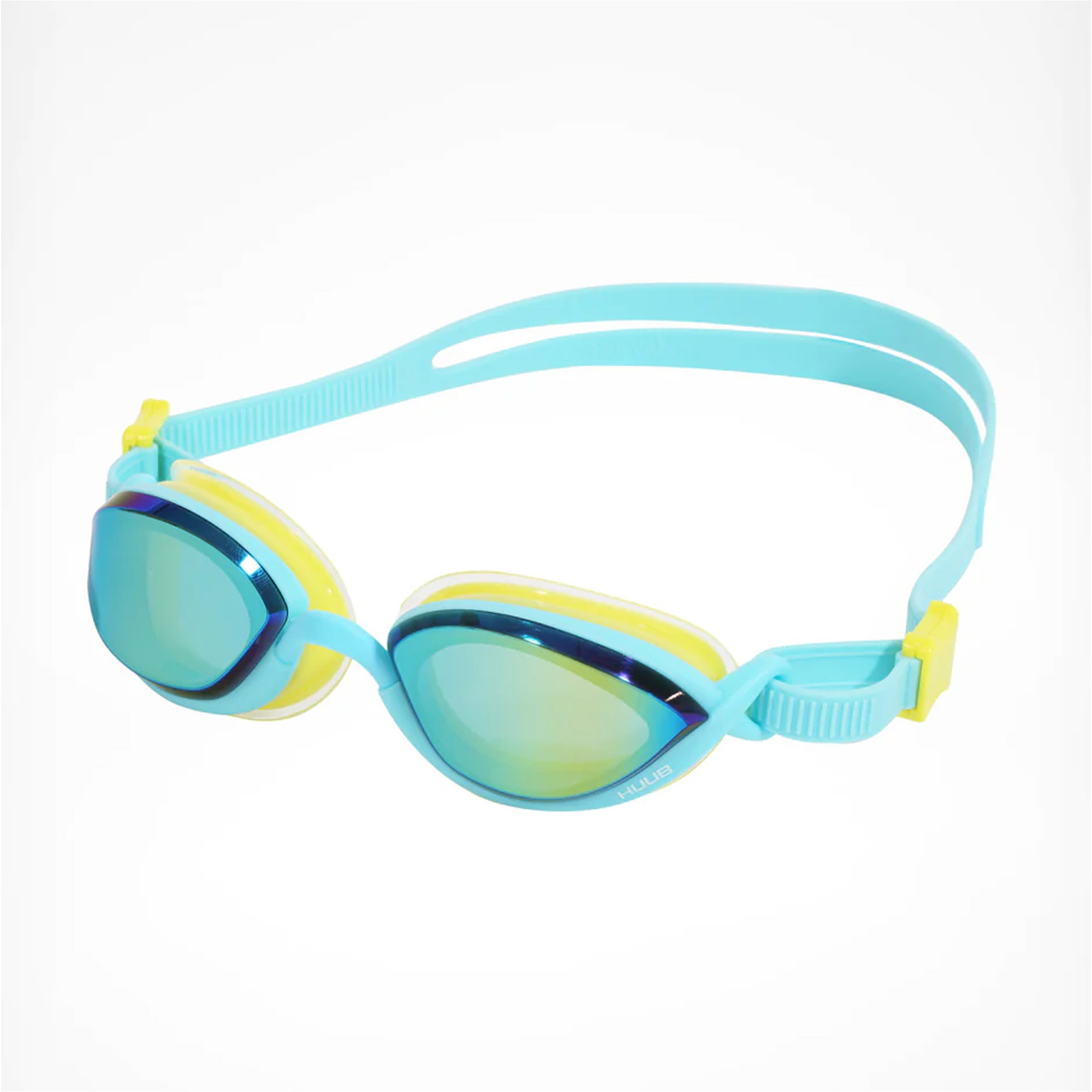 2025 Huub Pinnacle Air Seal Óculos De Natação A2-PINN - Aqua / Amarelo Fluo